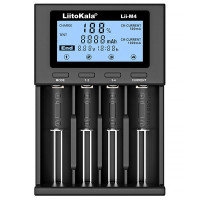 Зарядний пристрій для акумуляторів Liitokala 4 Slots, LED display, 5V Type C, 3.7V/1.2V AA/AAA 18650/26650/16340/14500/10440/18500 (Lii-M4)