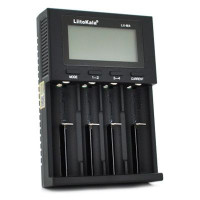 Зарядний пристрій для акумуляторів Liitokala 4 Slots, LED display, 5V Type C, 3.7V/1.2V AA/AAA 18650/26650/16340/14500/10440/18500 (Lii-M4)