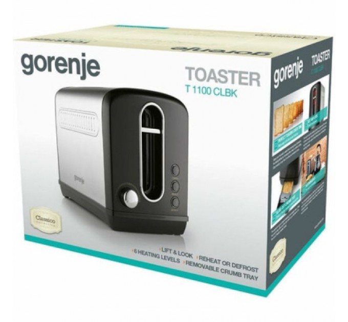 Gorenje Тостер Gorenje T1100CLBK