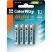 ColorWay Батарейка ColorWay AAA LR03 Alkaline Power (лужні) * 4 blister (CW-BALR03-4BL)