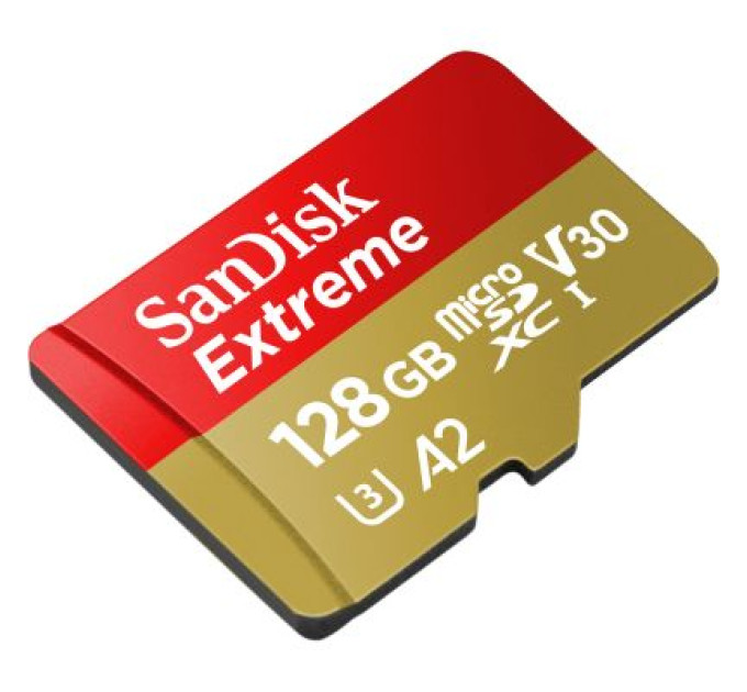 SanDisk Карта пам'яті SanDisk 128GB microSD class 10 UHS-I U3 Extreme (SDSQXAA-128G-GN6MN)