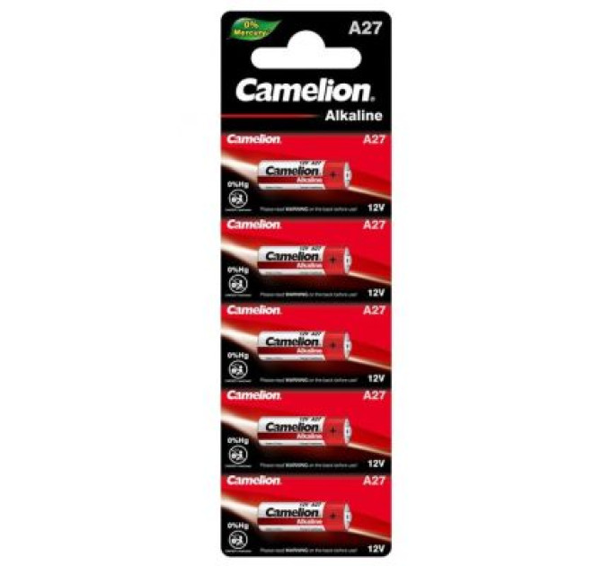 Camelion Батарейка Camelion A27 / LR27 Alkaline * 5 (A27-BP5)