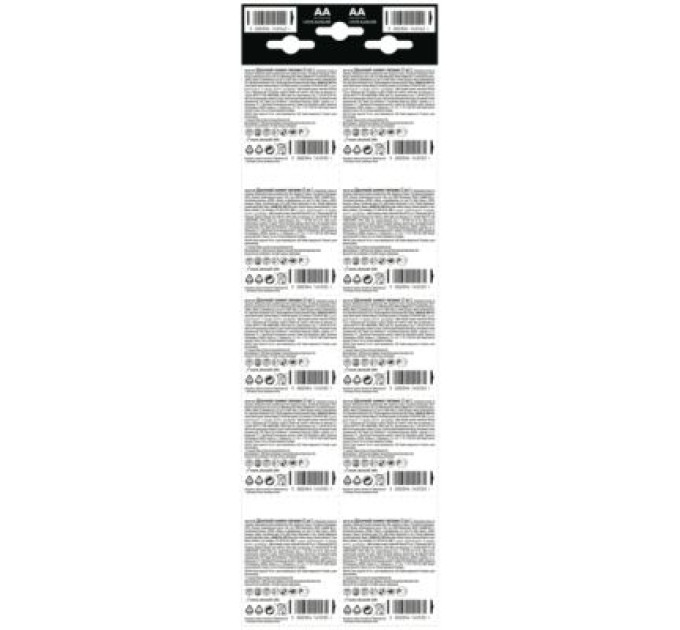 Duracell Батарейка Duracell AA MN1500 LR06 (плакат 2*10) * 20 (5010608/5014439)