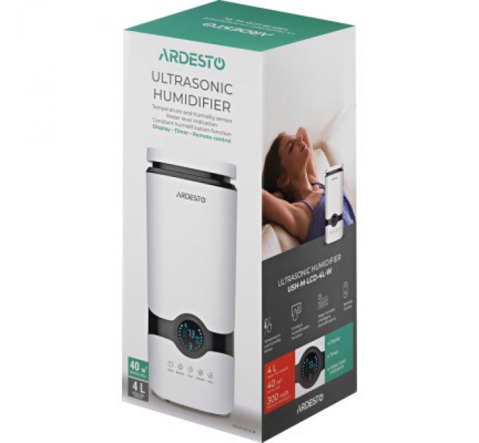 Ardesto Зволожувач повітря Ardesto USH-M-LCD-4L-W