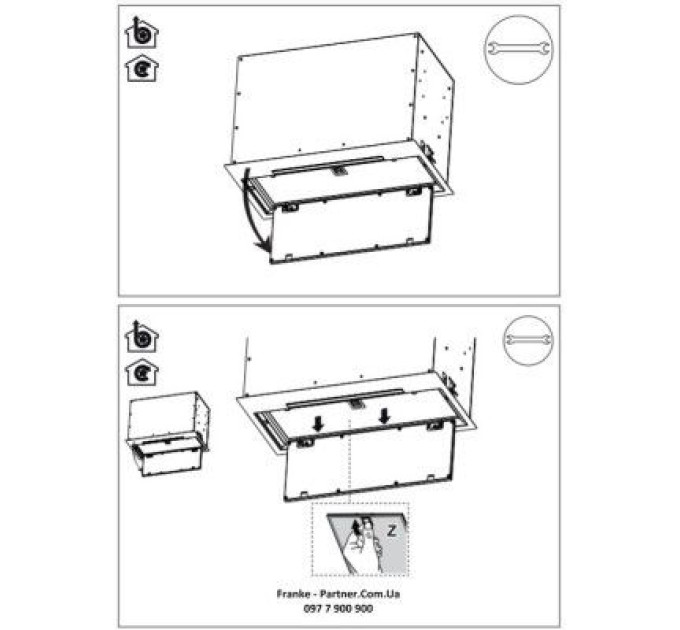 Franke Витяжка кухонна Franke Box Flush EVO FBFE BK MATT A70 (305.0665.365)