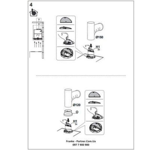 Franke Витяжка кухонна Franke Box Flush EVO FBFE BK MATT A70 (305.0665.365)