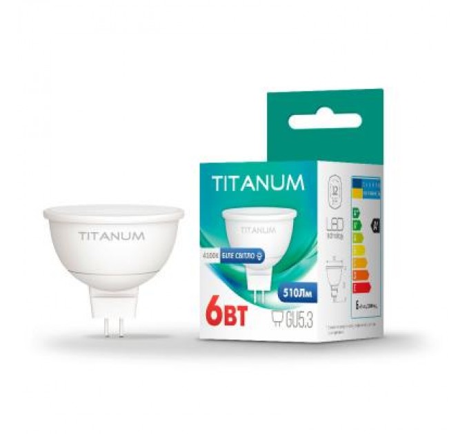 Лампочка TITANUM MR16 6W GU5.3 4100K 220V (TLMR1606534)