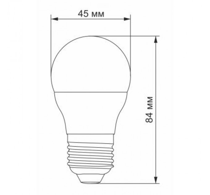 Лампочка Videx G45e 3.5W E27 4100K 220V (VL-G45e-35274)