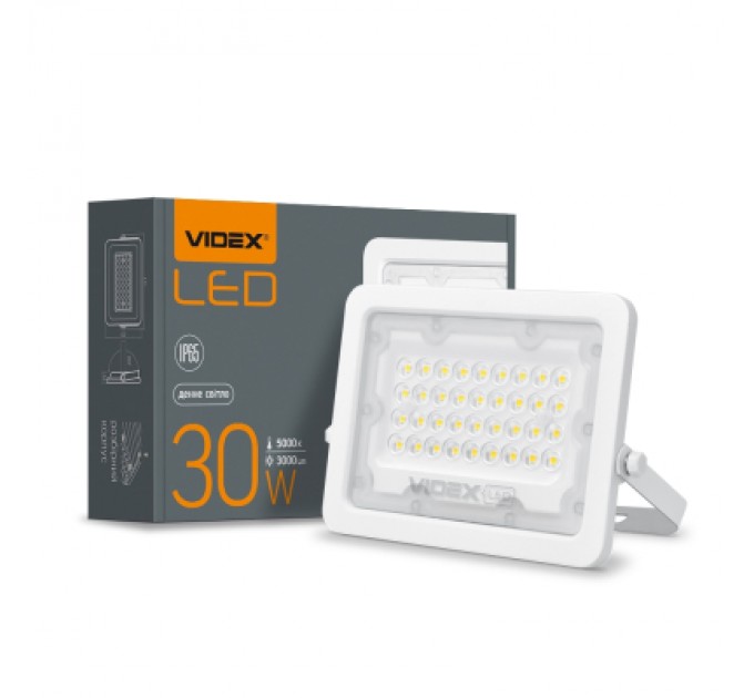 Videx Прожектор Videx LED  30W 5000K 220V (VL-F2e-305W)