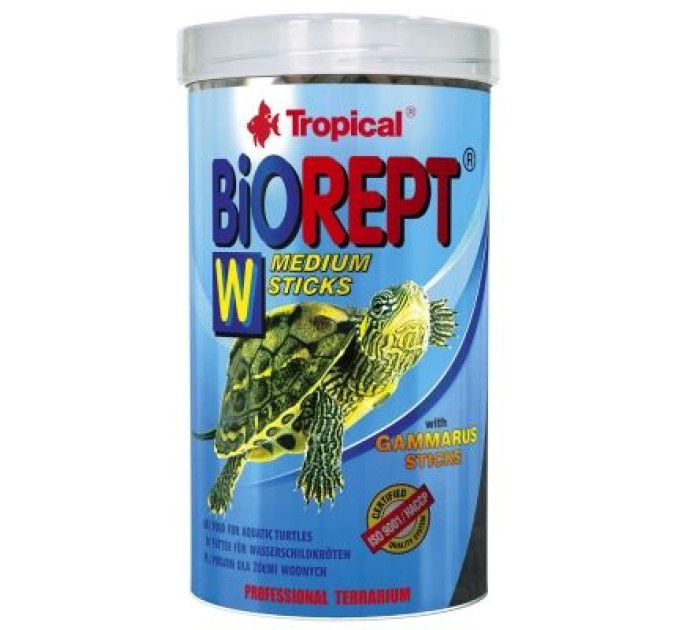 Tropical Корм для черепах Tropical Biorept W для земноводних і водних черепах 500 мл/150 г (5900469113653)