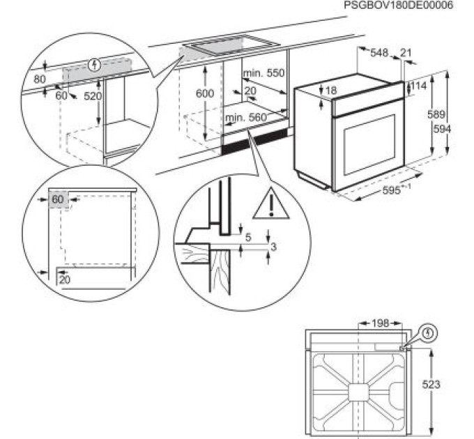 Electrolux Духова шафа Electrolux EOF3H50BK