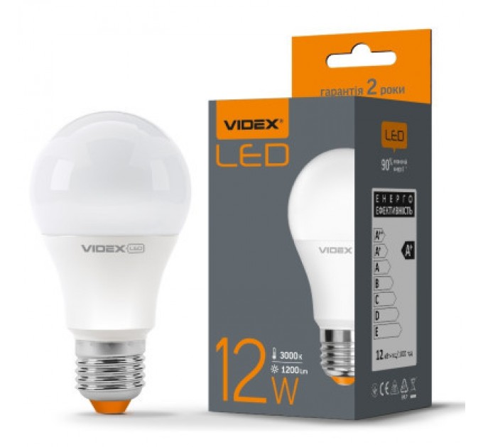 Лампочка Videx A60e 12W E27 3000K (VL-A60e-12273)