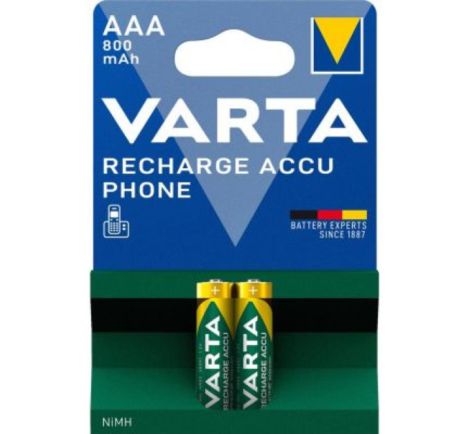 Varta Акумулятор Varta Phone AAA 800mAh NI-MH * 2 (58398101402)
