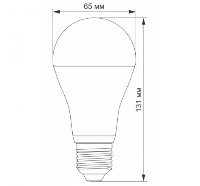 Лампочка TITANUM LED A65e 20W E27 4100K (VL-A65e-20274)