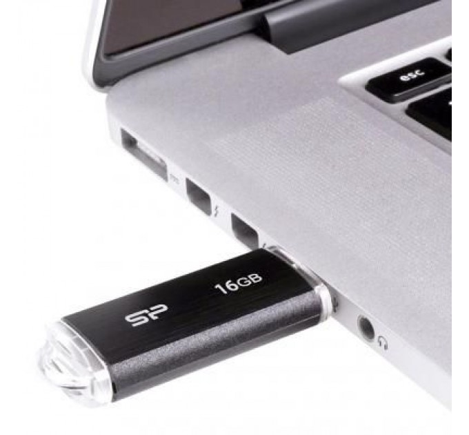 Silicon Power USB флеш накопичувач Silicon Power 16GB Ultima U02 Black USB 2.0 (SP016GBUF2U02V1K)