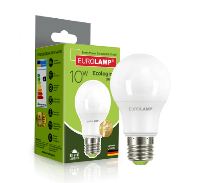 Eurolamp Лампочка Eurolamp LED А60 10W E27 4000K 220V (LED-A60-10274(P))