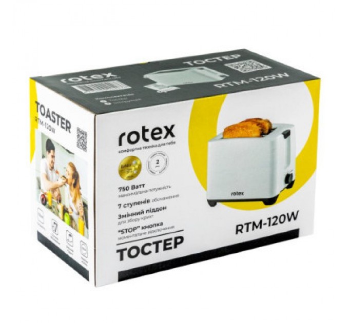 Тостер Rotex RTM120-W