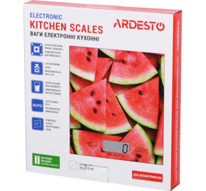 Ardesto Ваги кухонні Ardesto SCK-893WATERMELON