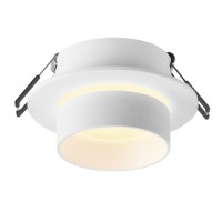 Світильник точковий Videx під лампу GU10 врізний Круглий Білий (VL-SPF11R-W)