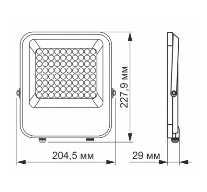 Videx Прожектор Videx LED PREMIUM VIDEX F2 50W 5000K (VL-F2-505G)