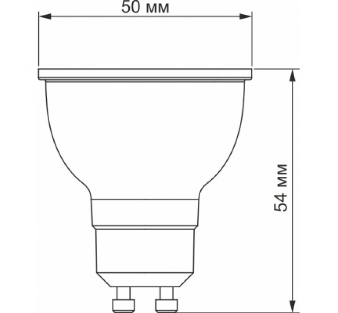 Videx Лампочка Videx LED MR16еD 6W GU10 4100K дімерна (VL-MR16еD-06104)