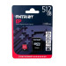 Patriot Карта пам'яті Patriot 512GB microSD class 10 UHS-I U3 (PEF512GEP31MCX)