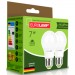 Eurolamp Лампочка Eurolamp LED A60 7W E27 3000K 220V акция 1+1 (MLP-LED-A60-07272(E))