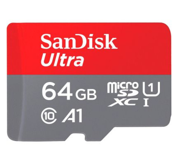 SanDisk Карта пам'яті SanDisk 64GB microSD class 10 UHS-I Ultra (SDSQUAB-064G-GN6MA)