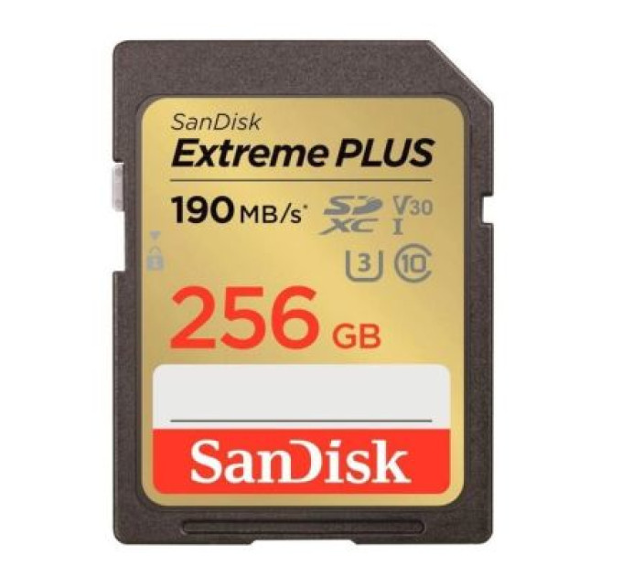 SanDisk Карта пам'яті SanDisk 256GB SD class 10 UHS-I Extreme PLUS (SDSDXWV-256G-GNCIN)