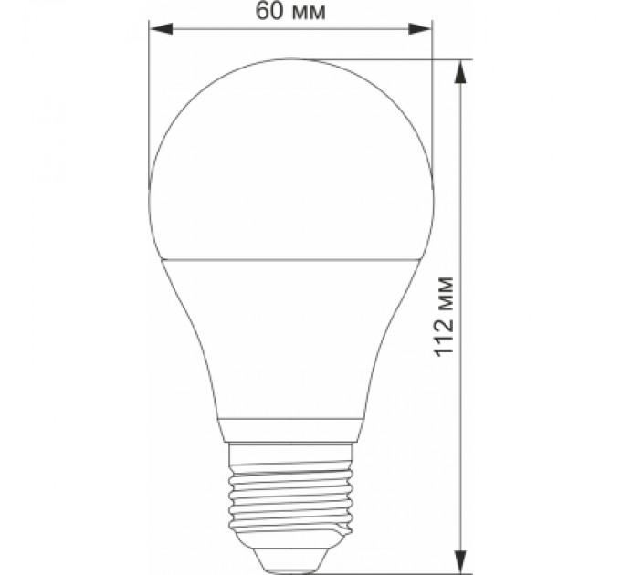 Лампочка Videx LED  A60e 12V 10W E27 4100K (VL-A60e12V-10274)