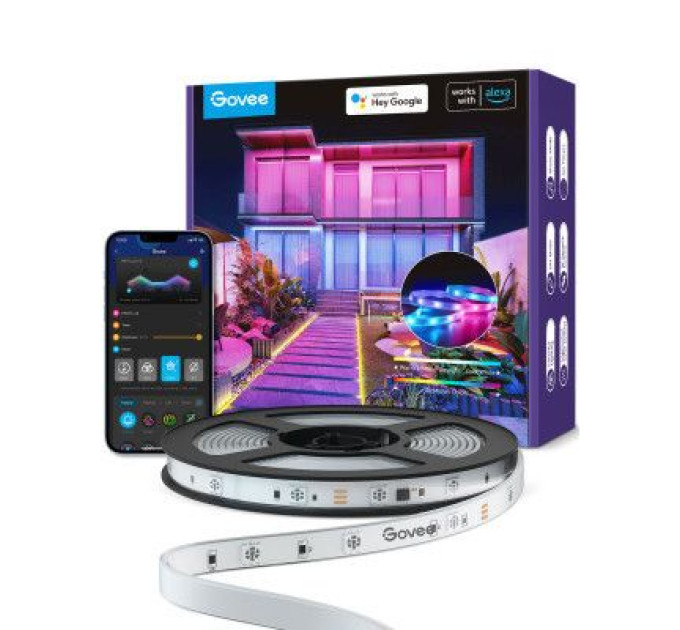 Govee Світлодіодна стрічка Govee Phantasy Outdoor LED RGBIC Strip Lights 10м Білий (H61723D1)