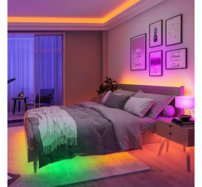 Govee Світлодіодна стрічка Govee RGBIC Basic Wi-Fi + Bluetooth LED Strip Light With Protective Coating 10м Білий (H619C3D1)