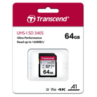 Карта пам'яті Transcend 64GB SD class 10 UHS-I U3 4K (TS64GSDC340S)