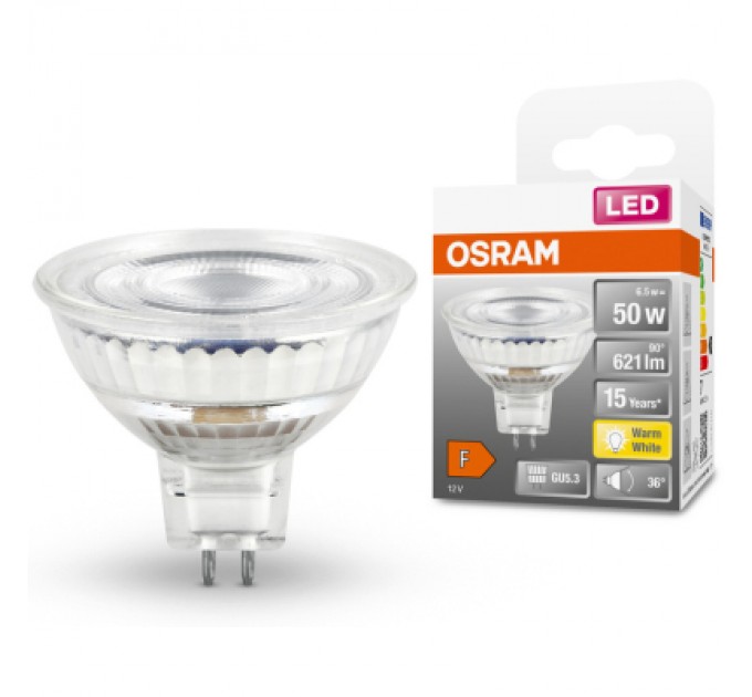 Osram Лампочка Osram LED MR16 50 36 8W/827 12V GU5.3 (4058075433762)
