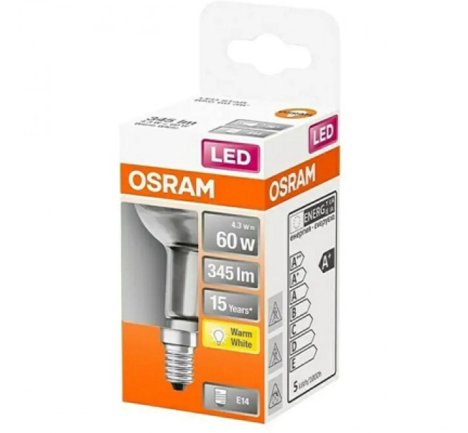 Osram Лампочка Osram LED R50 60 4,3W/827 230V GL E14 (4058075126022)