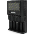 Nitecore Зарядний пристрій для акумуляторів Nitecore SC4 (4 channels, LCD, Li-ion, Ni-MH, Ni-Cd, AA(R6), ААA(R03), AAAA, С(R14), 3A) (NITD4LCDSC4)