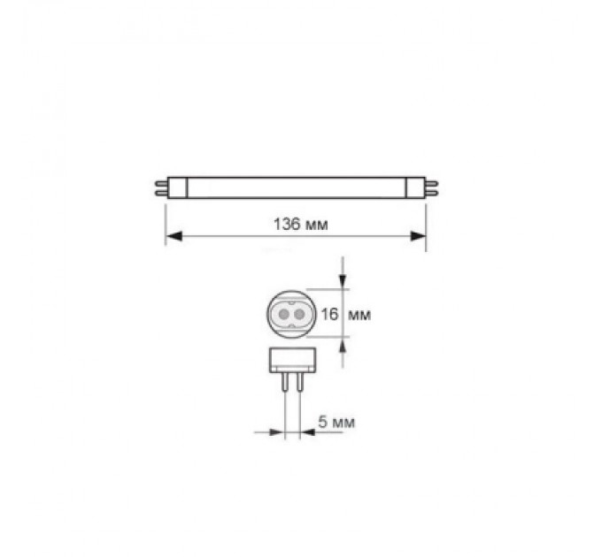 Лампочка Delux T5 4W G5 (10007846)