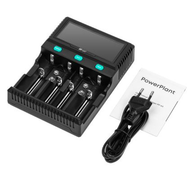 PowerPlant Зарядний пристрій для акумуляторів PowerPlant PP-A4 (Ni-MH,Cd,Li-ion,LiFePO4 / input AC 100V-240V DC 12V) (AA620173)