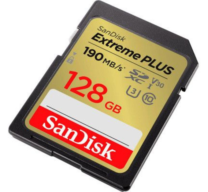 SanDisk Карта пам'яті SanDisk 128GB SDXC class 10 UHS-I U3 4K Extreme Plus (SDSDXWA-128G-GNCIN)
