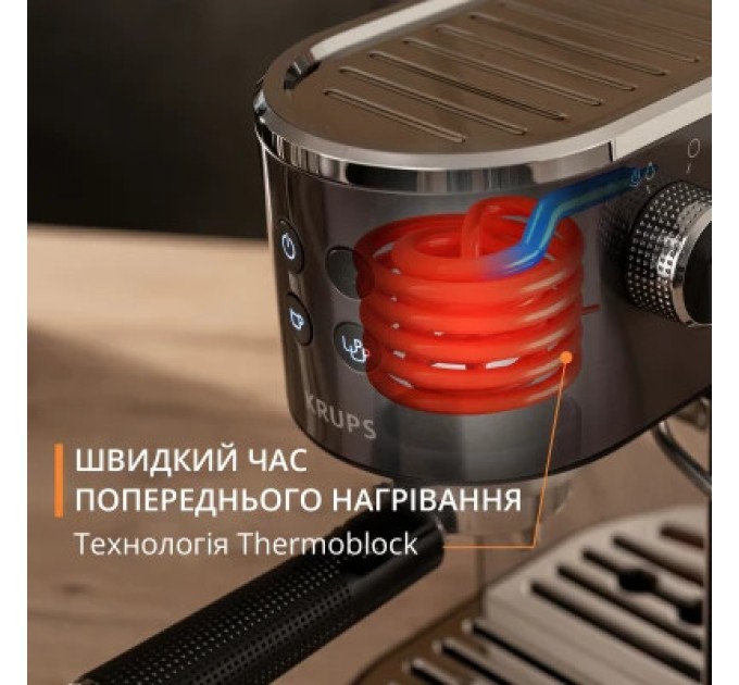 Krups Ріжкова кавоварка еспресо Krups XP444G10