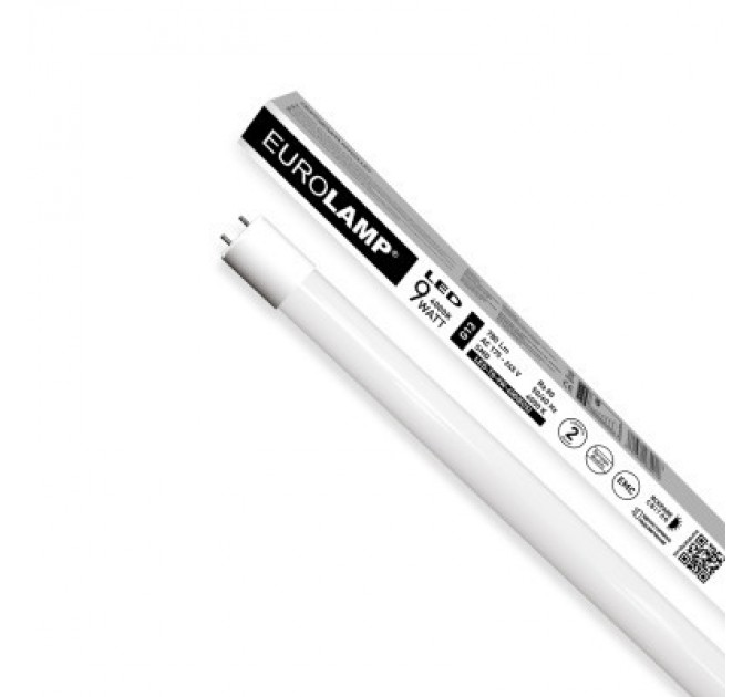Eurolamp Лампочка Eurolamp T8 скло 9W 4000K (LED-T8-9W/4000(OS))
