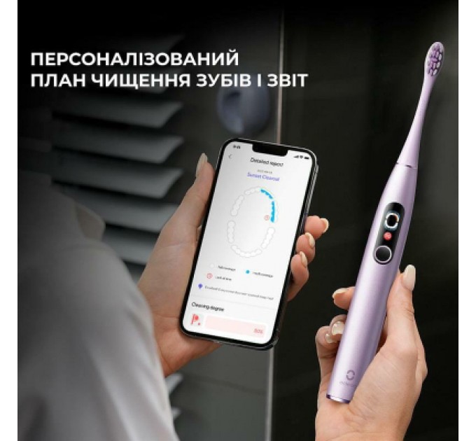 Електрична зубна щітка Oclean X Pro Digital Electric Toothbrush Purple (6970810553475)