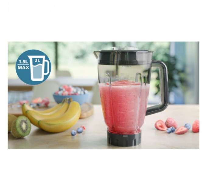 Philips Блендер Philips стаціонарний Series 5000, 1000Вт, чаша-2000мл, сірий (HR3020/20)