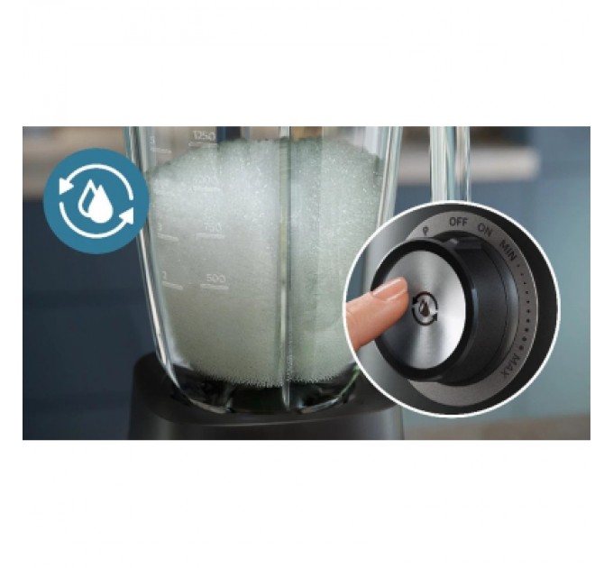 Philips Блендер Philips стаціонарний Series 5000, 1200Вт, чаша-2000мл, скло, склянка в ко (HR3041/00)