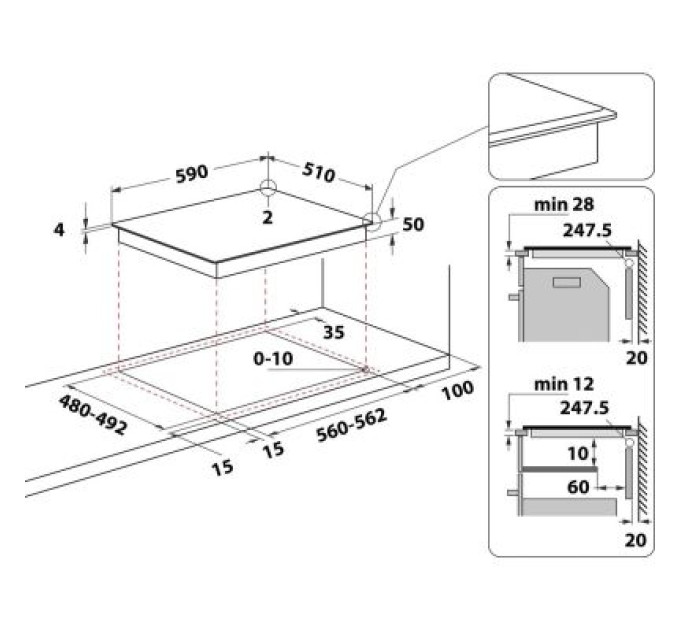 Whirlpool Варочна поверхня Whirlpool WFS5060CPBF