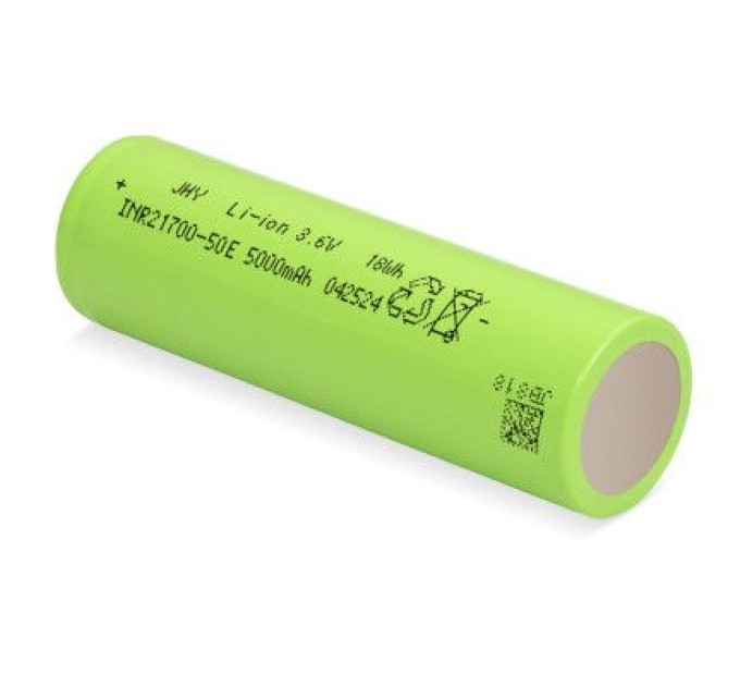 JHY Акумулятор 21700 Li-Ion 5000mAh 3.6V 15A JHY (INR21700-50E)