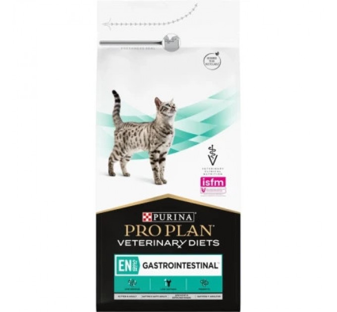 Purina Pro Plan Veterinary Diets Сухий корм для кішок Purina Pro Plan Veterinary Diets EN з хворобами шлунково-кишкового тракту 1.5 кг (7613035160682)