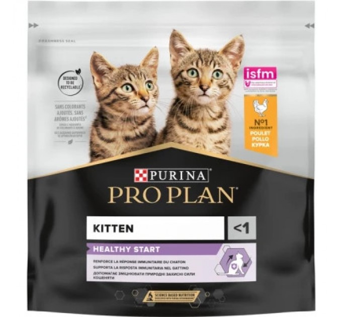Сухий корм для кішок Purina Pro Plan Original Kitten з куркою 400 г (7613036545099)
