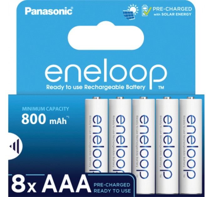 Акумулятор Panasonic AAA Eneloop 800mAh NI-MH * 8 (BK-4MCDE/8HH)