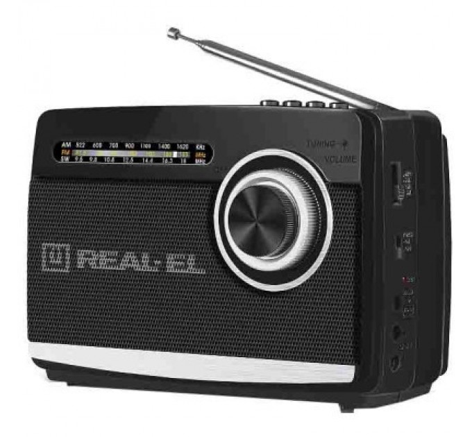 REAL-EL Портативний радіоприймач REAL-EL X-510 Black